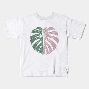 Half Moon Monstera Kids T-Shirt